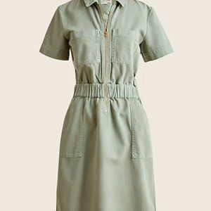 J.Crew Zip-Front Chino Dress